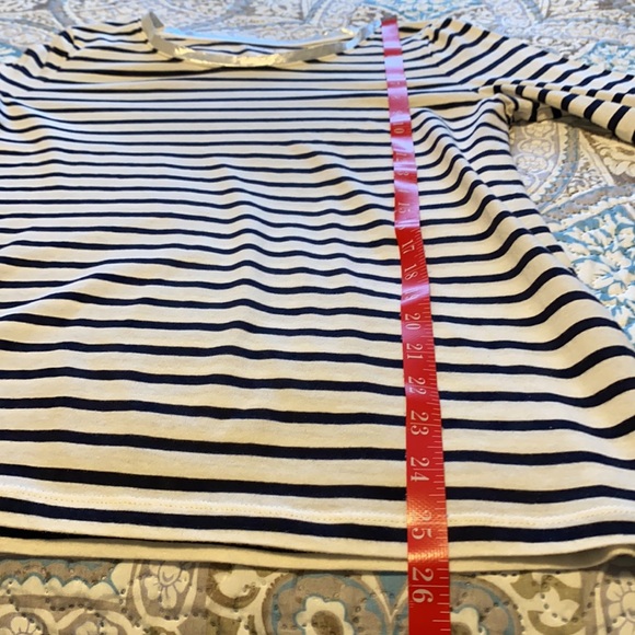 Loft Outlet Striped Long Sleeve Cotton Tee - Size M - Picture 6 of 10